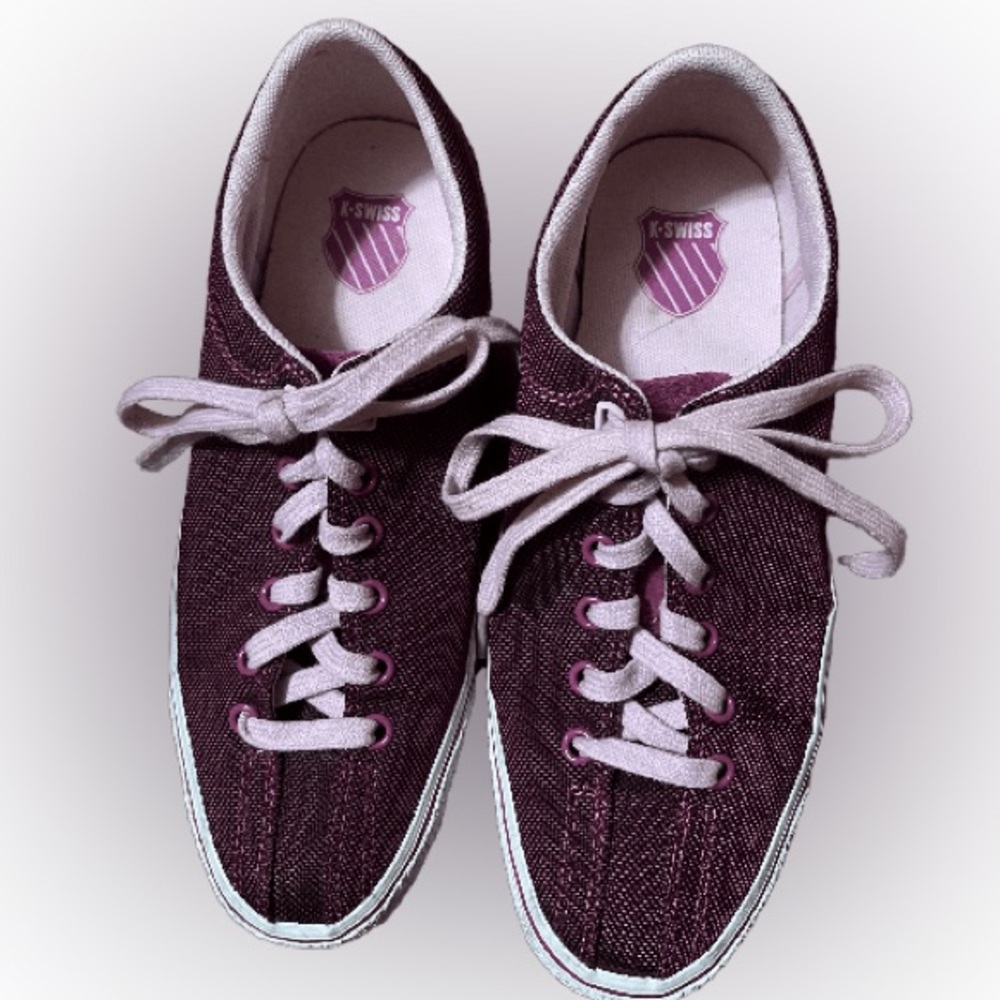 K-Swiss purple sneakers size 6.5